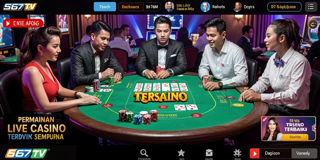 Tampilan menarik dari gameplay Live Casino 567TV.