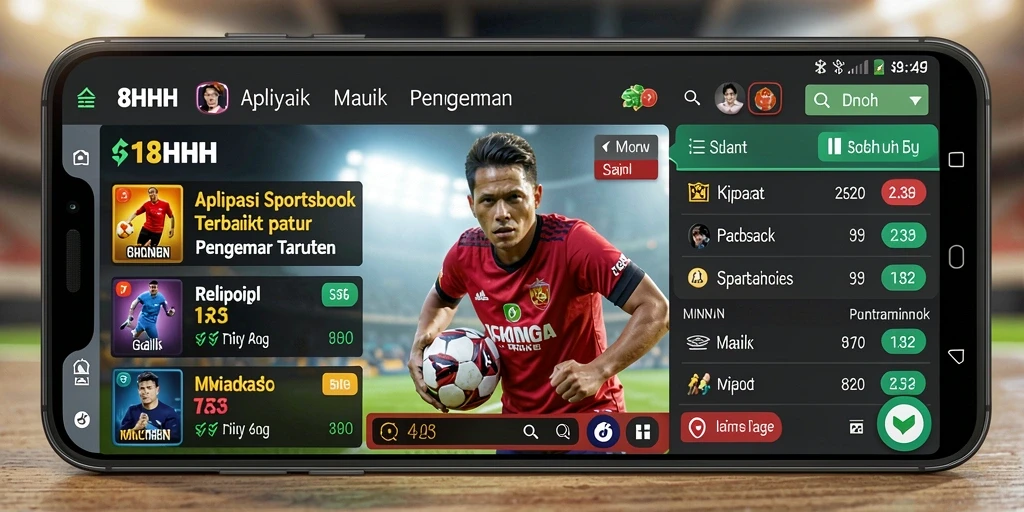 Tampilan gameplay menarik di aplikasi Sportsbook 8HHH.