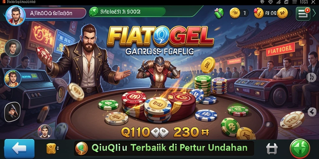 Tampilan menarik dari gameplay QiuQiu di FIATOGEL.
