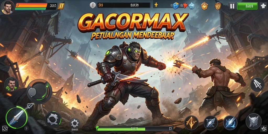 Gameplay intens GACORMAX dalam aksi penuh ketegangan.
