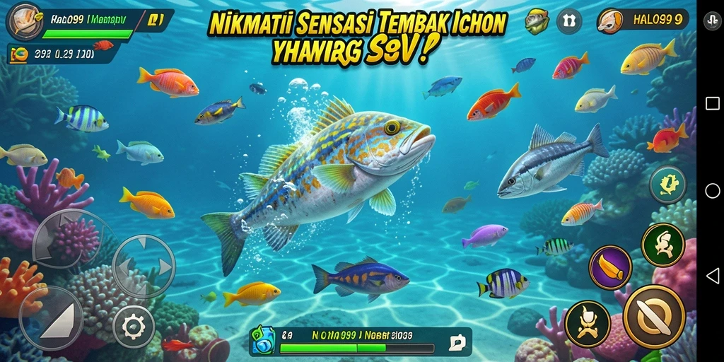 Tangkapan layar gameplay HALO99 menampilkan aksi Tembak Ikan yang mendebarkan.