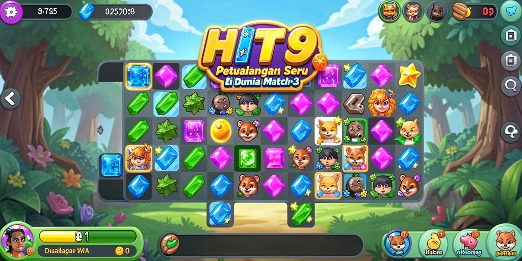 Menampilkan gameplay seru dan berwarna dari HIT9.