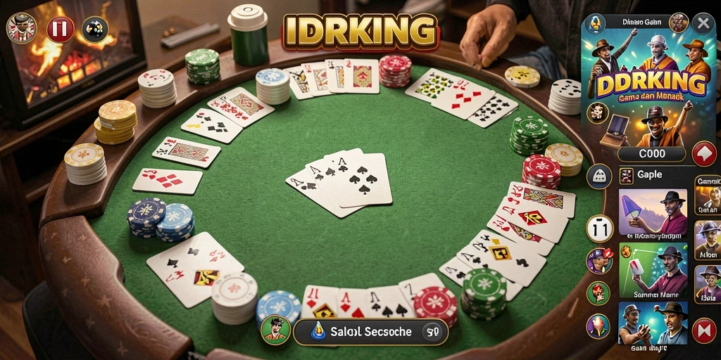 Screenshot gameplay seru dari game Gaple IDRKING.