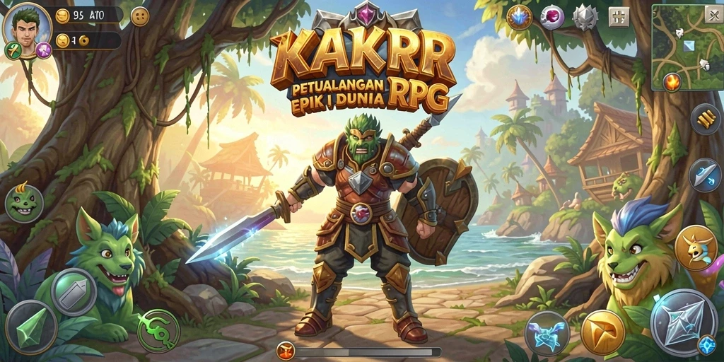 Tampilan gameplay KAKRP yang memukau dan penuh aksi.