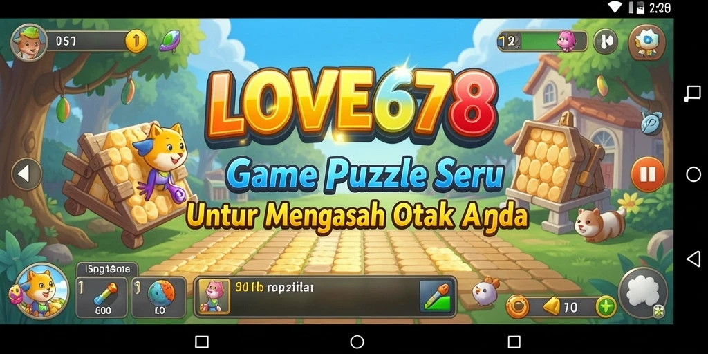 Gameplay menarik dari LOVE678 dengan berbagai level Puzzle.