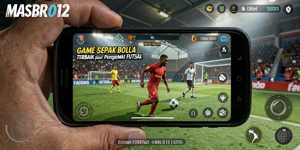 Screenshot gameplay MASBRO12 yang menunjukkan aksi seru di lapangan.
