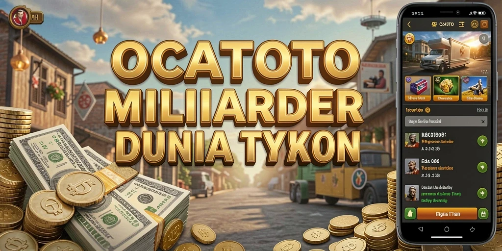 Screenshot gameplay OCATOTO menampilkan manajemen bisnis yang menarik.