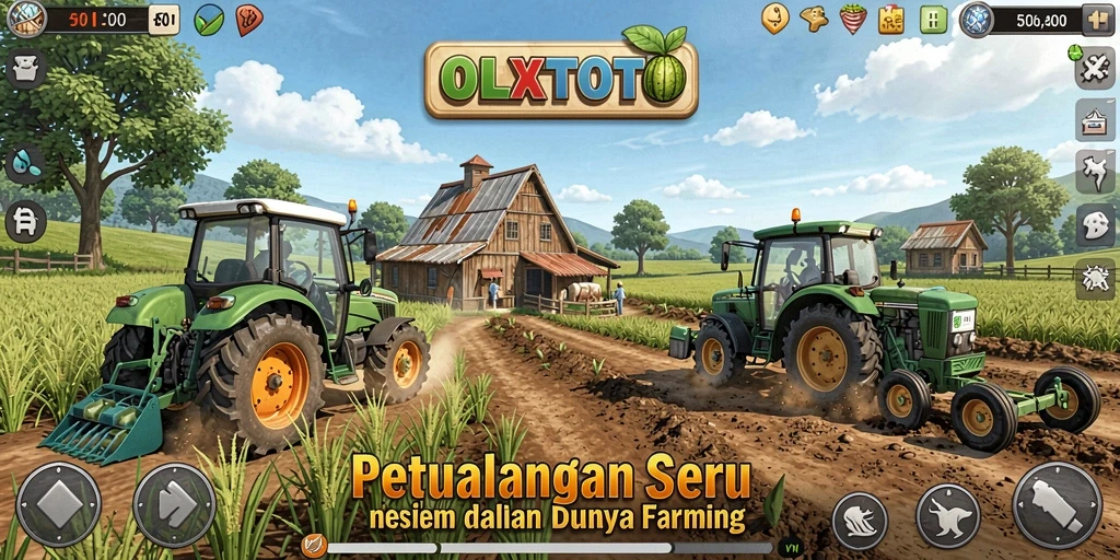 Tampilan gameplay Farming yang colorful dan menarik di OLXTOTO.