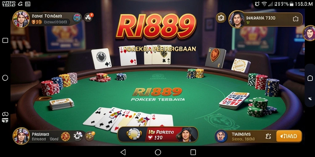 Gameplay seru RI889 yang menampilkan pemain Poker dalam aksi.