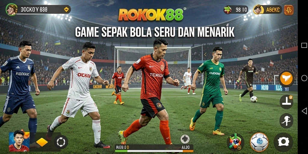 Tampilan gameplay ROKOK88 yang menegangkan saat bertanding.