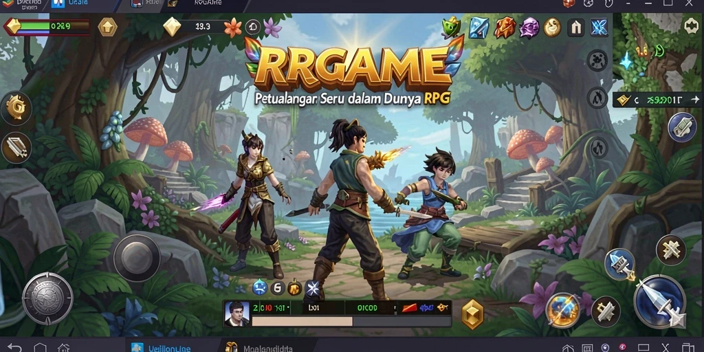 Tampilan gameplay RPGAME yang memukau dan aksi mendebarkan.