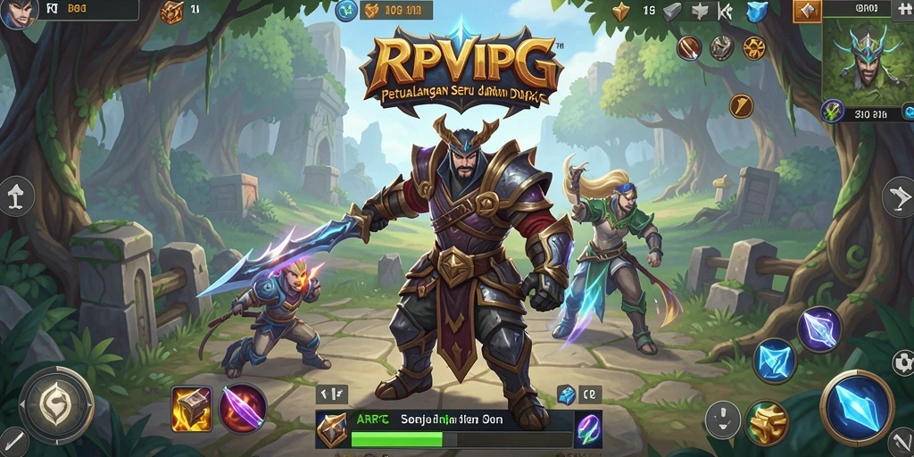 Tampilan menarik gameplay RPVIP4 dalam dunia ARPG.