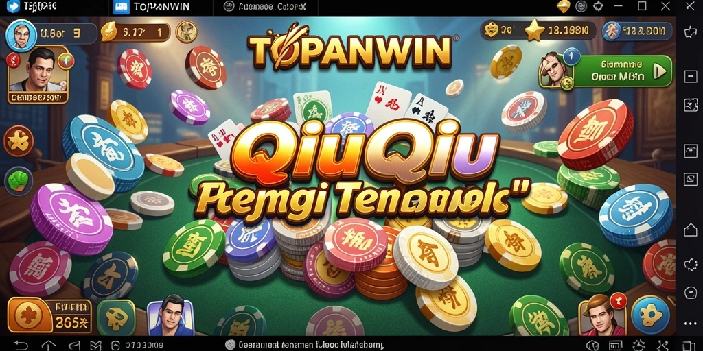 Screenshot gameplay QiuQiu yang seru dan kompetitif di TOPANWIN.