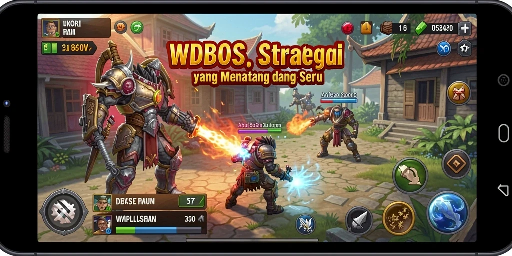 Tampilan gameplay WDBOS yang mendebarkan dalam suasana strategi.