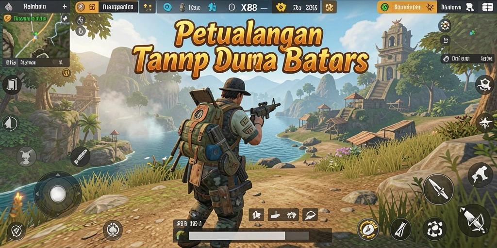 Tangkapan layar X88 menampilkan petualangan seru di dunia terbuka.