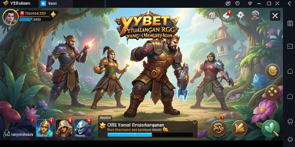 Screenshot gameplay YYBET menampilkan petualangan RPG yang seru.